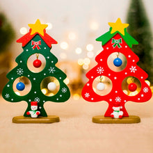 Load image into Gallery viewer, Christmas Tree Small Ornament Mini Painted Christmas
