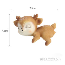 Load image into Gallery viewer, Resin Sleeping Baby Deer Mini 3D Elk Christmas Ornaments Cute Decor for Home Garden Car Xmas Party Table Decoration Kids Gift