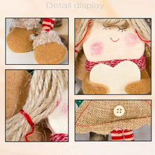 Load image into Gallery viewer, Christmas Decorations Wood Chips Christmas Smile Angel Doll