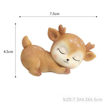 Load image into Gallery viewer, Resin Sleeping Baby Deer Mini 3D Elk Christmas Ornaments Cute Decor for Home Garden Car Xmas Party Table Decoration Kids Gift