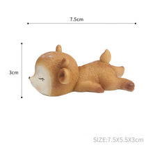 Load image into Gallery viewer, Resin Sleeping Baby Deer Mini 3D Elk Christmas Ornaments Cute Decor for Home Garden Car Xmas Party Table Decoration Kids Gift