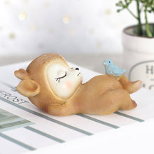 Load image into Gallery viewer, Resin Sleeping Baby Deer Mini 3D Elk Christmas Ornaments Cute Decor for Home Garden Car Xmas Party Table Decoration Kids Gift