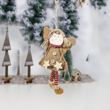 Load image into Gallery viewer, Christmas Decorations Wood Chips Christmas Smile Angel Doll